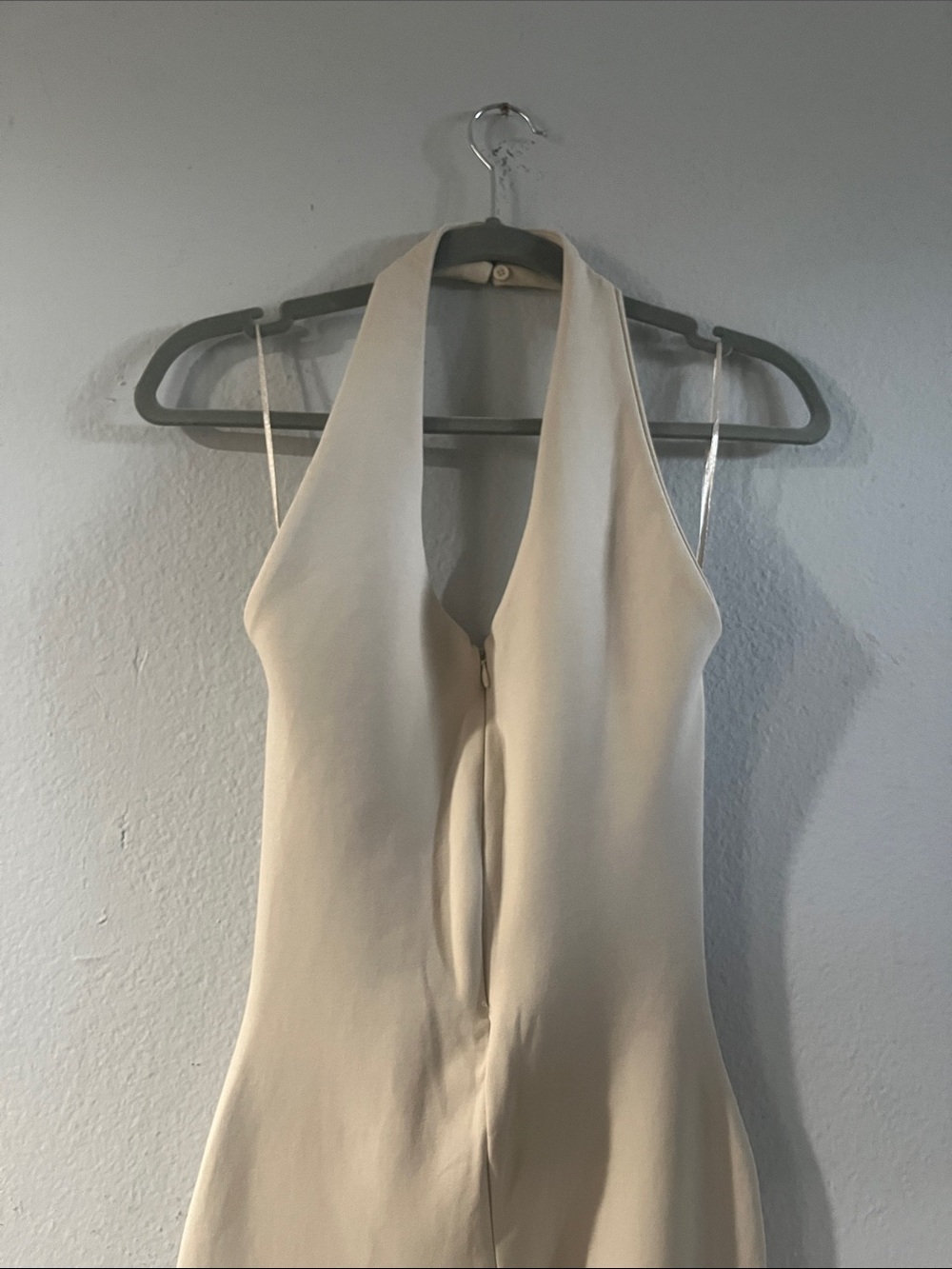 Zara Cream Halter Jumpsuit - Picture 2 of 4